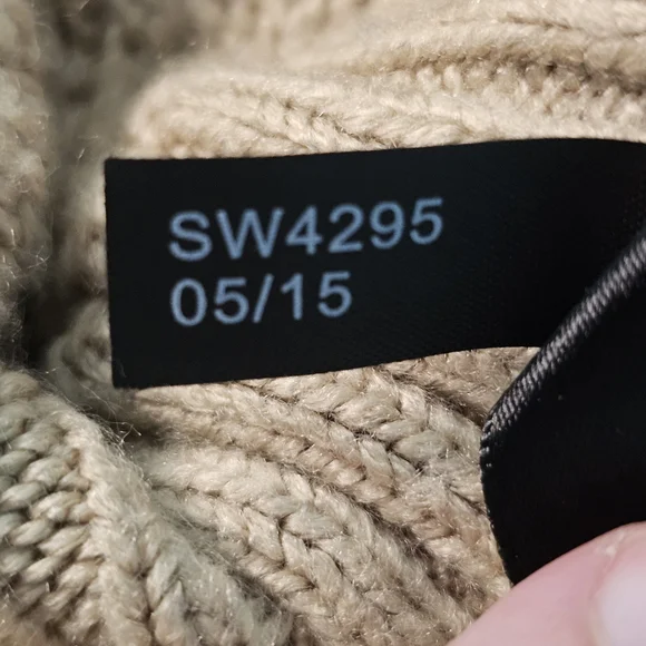 The Limited Cowl Neck Tan Short Sleeve Batwing Sweater Women's Size S - Picture 13 of 14